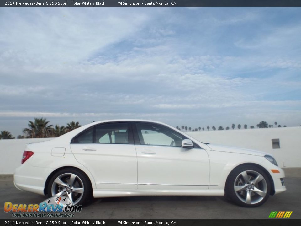 2014 Mercedes-Benz C 350 Sport Polar White / Black Photo #3