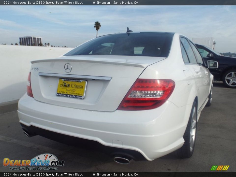 2014 Mercedes-Benz C 350 Sport Polar White / Black Photo #4