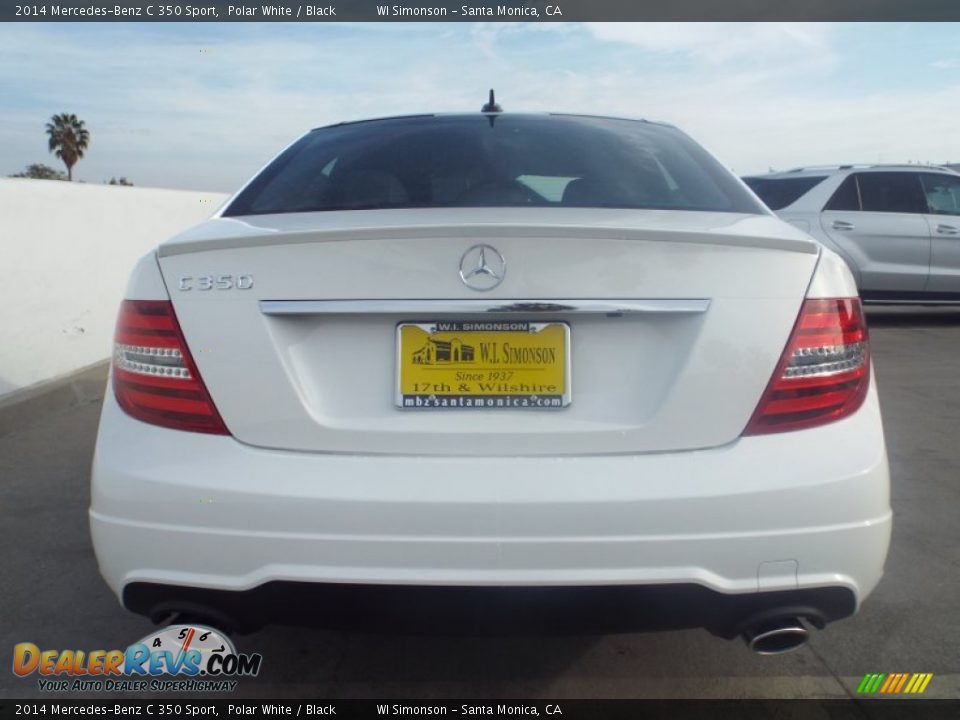 2014 Mercedes-Benz C 350 Sport Polar White / Black Photo #5