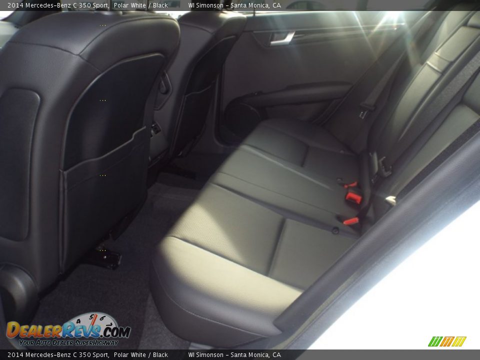 2014 Mercedes-Benz C 350 Sport Polar White / Black Photo #8