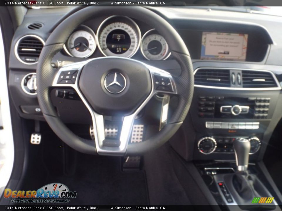 2014 Mercedes-Benz C 350 Sport Polar White / Black Photo #9