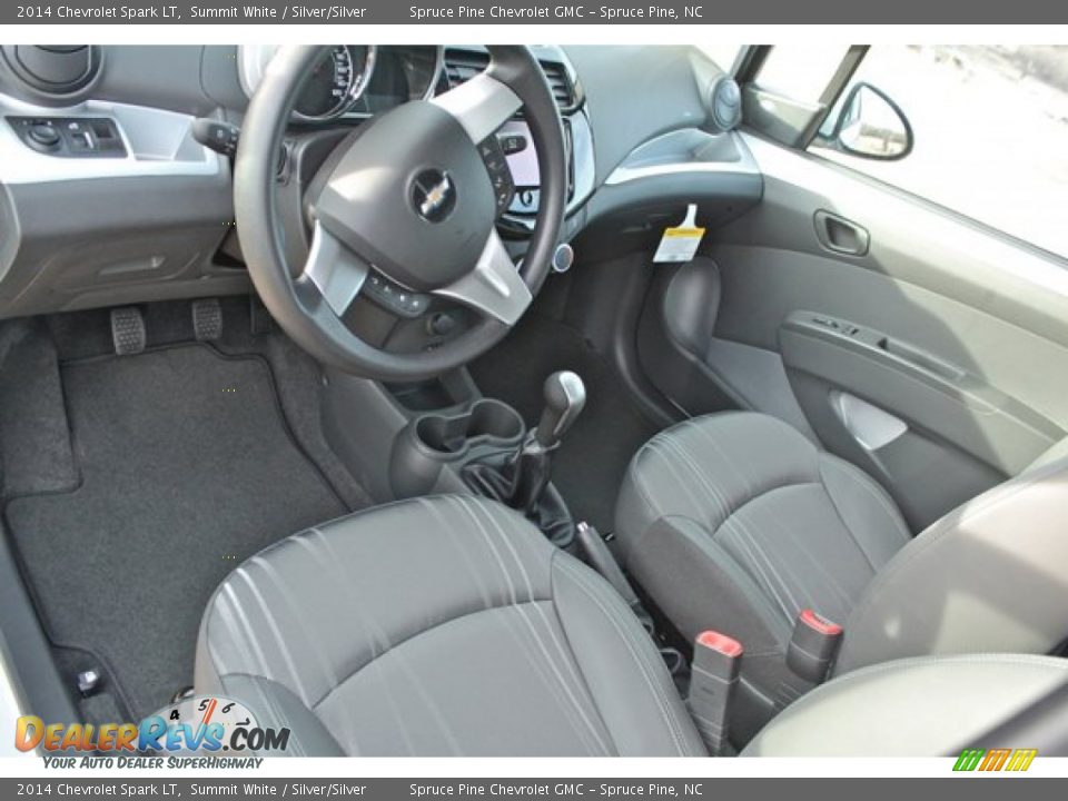 Silver/Silver Interior - 2014 Chevrolet Spark LT Photo #14