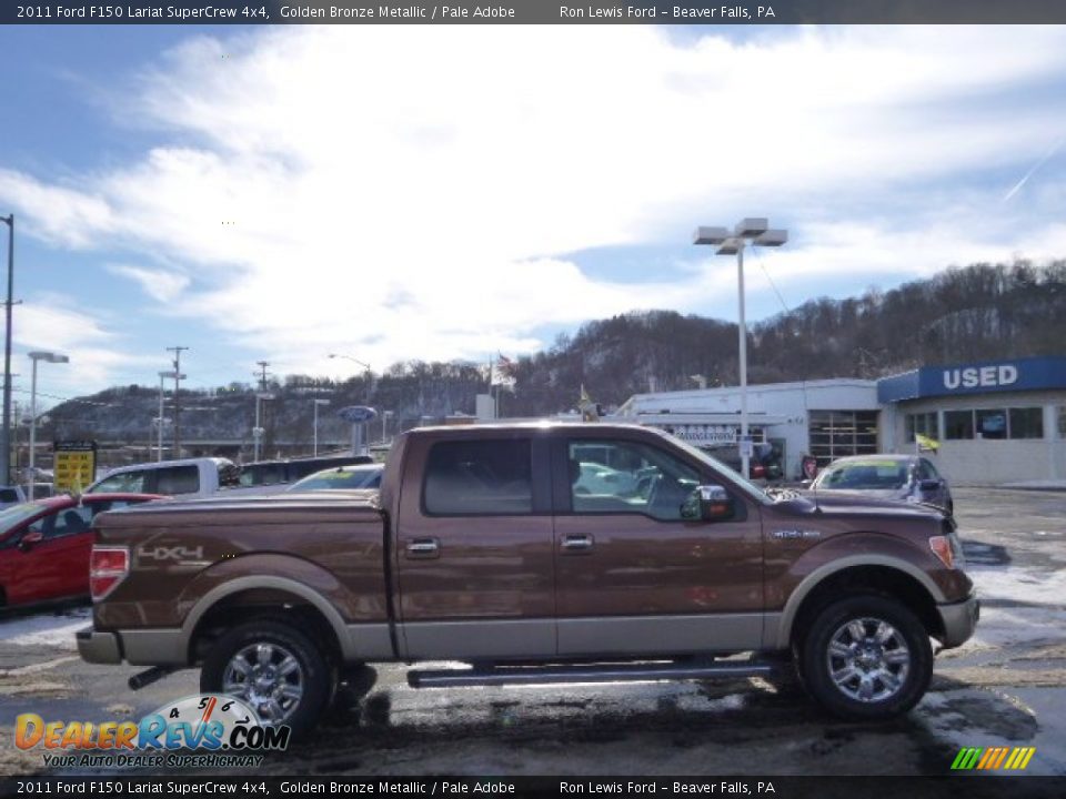 2011 Ford F150 Lariat SuperCrew 4x4 Golden Bronze Metallic / Pale Adobe Photo #1