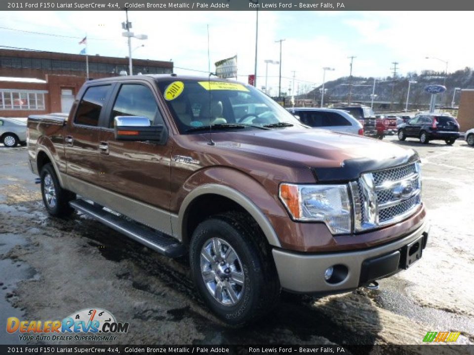 2011 Ford F150 Lariat SuperCrew 4x4 Golden Bronze Metallic / Pale Adobe Photo #2