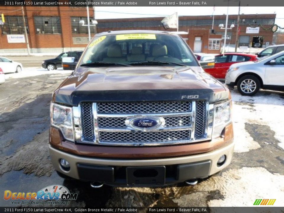 2011 Ford F150 Lariat SuperCrew 4x4 Golden Bronze Metallic / Pale Adobe Photo #3