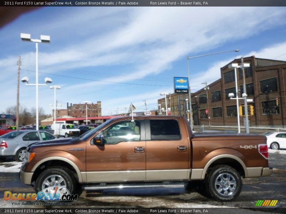 2011 Ford F150 Lariat SuperCrew 4x4 Golden Bronze Metallic / Pale Adobe Photo #5