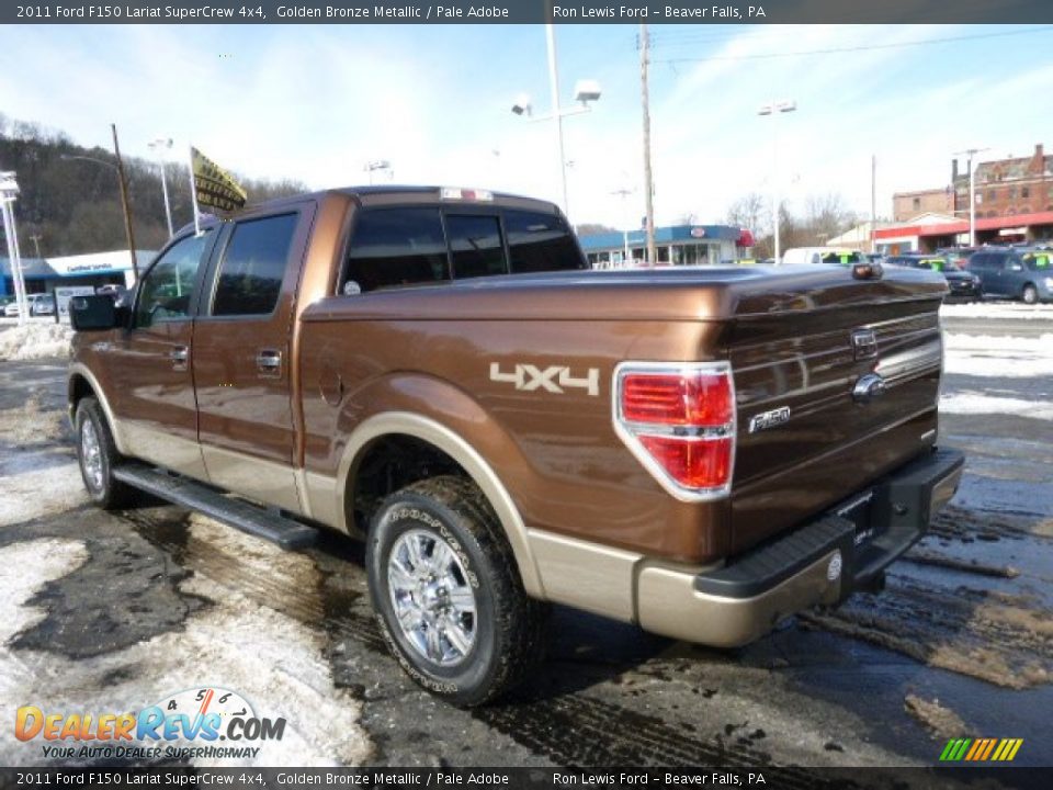 2011 Ford F150 Lariat SuperCrew 4x4 Golden Bronze Metallic / Pale Adobe Photo #6