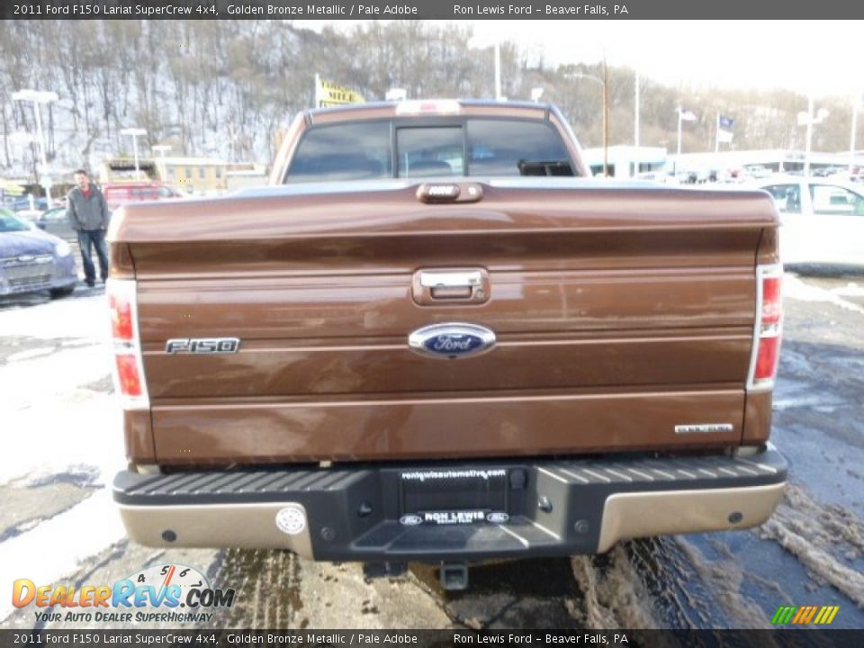 2011 Ford F150 Lariat SuperCrew 4x4 Golden Bronze Metallic / Pale Adobe Photo #7
