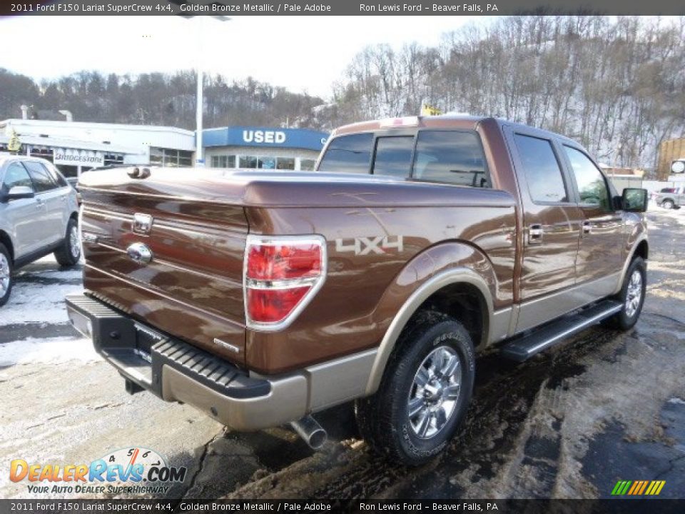 2011 Ford F150 Lariat SuperCrew 4x4 Golden Bronze Metallic / Pale Adobe Photo #8