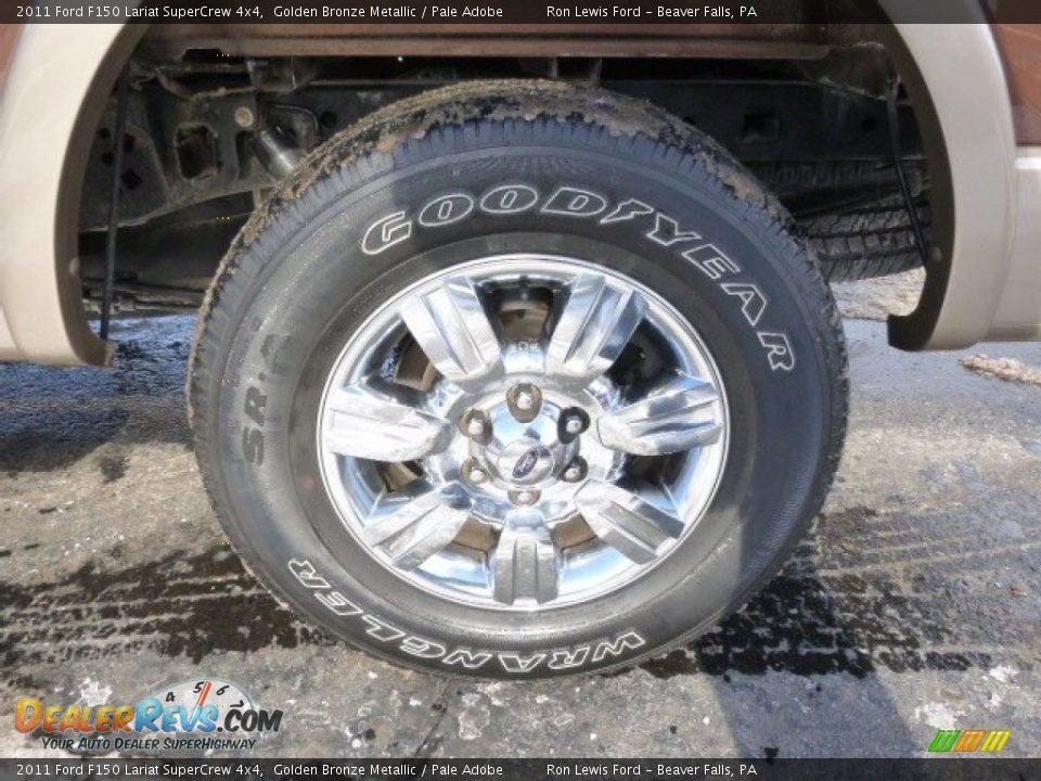 2011 Ford F150 Lariat SuperCrew 4x4 Golden Bronze Metallic / Pale Adobe Photo #9