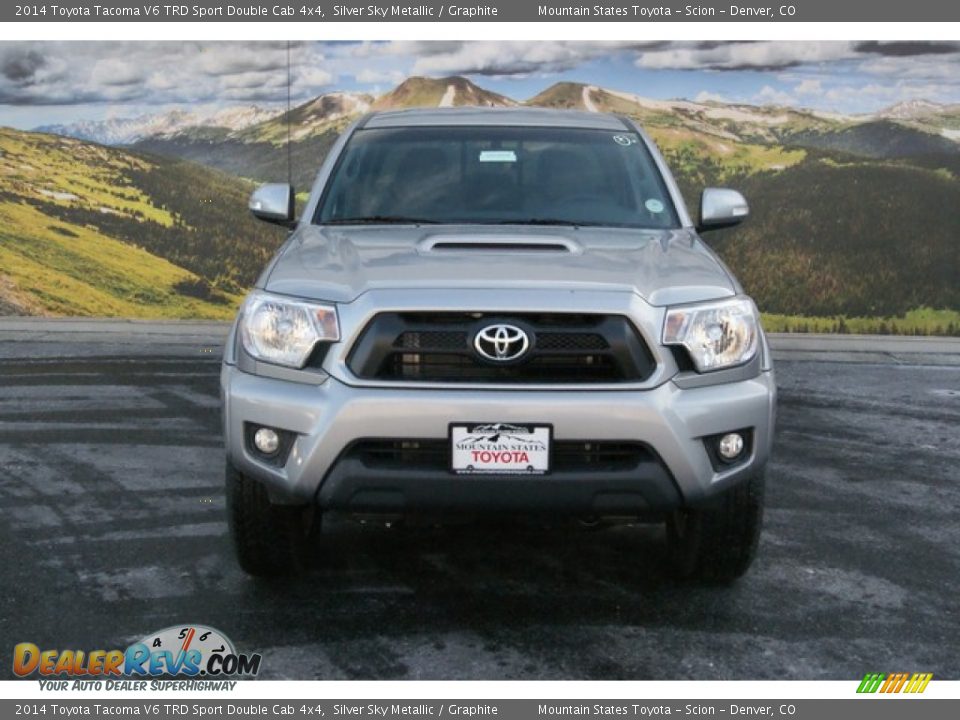 2014 Toyota Tacoma V6 TRD Sport Double Cab 4x4 Silver Sky Metallic / Graphite Photo #2