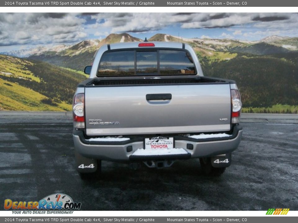 2014 Toyota Tacoma V6 TRD Sport Double Cab 4x4 Silver Sky Metallic / Graphite Photo #4