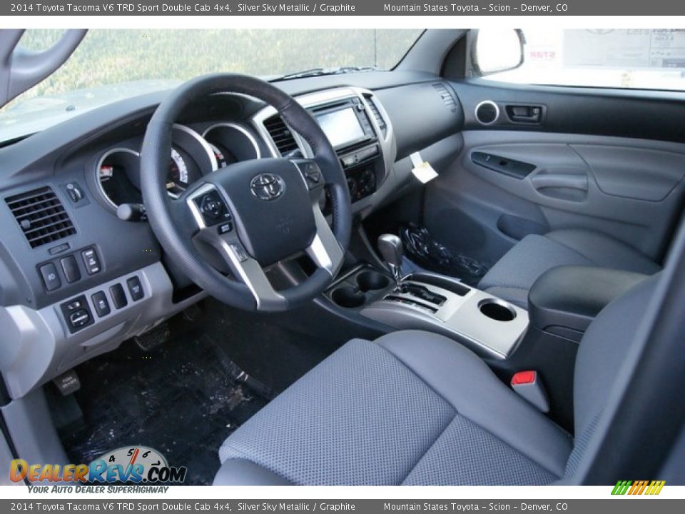 2014 Toyota Tacoma V6 TRD Sport Double Cab 4x4 Silver Sky Metallic / Graphite Photo #5
