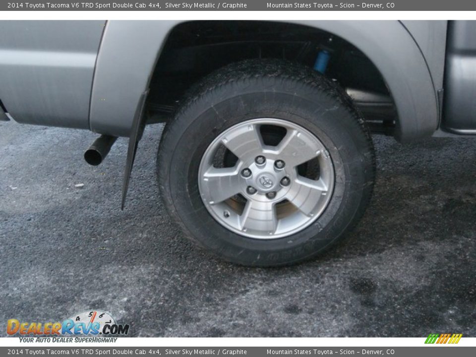 2014 Toyota Tacoma V6 TRD Sport Double Cab 4x4 Silver Sky Metallic / Graphite Photo #9