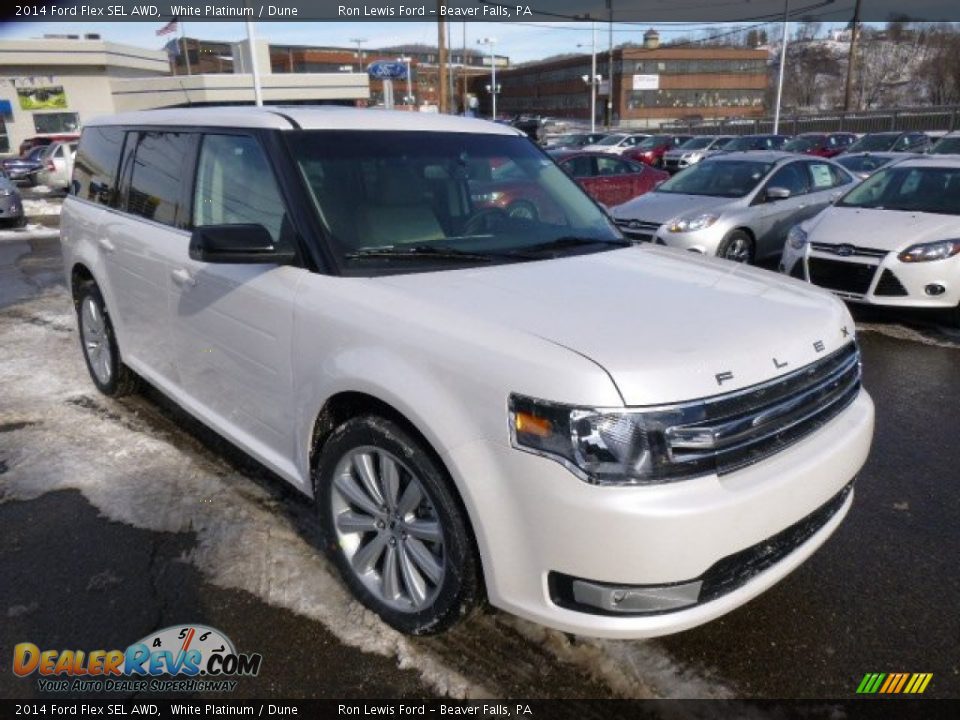 Front 3/4 View of 2014 Ford Flex SEL AWD Photo #2