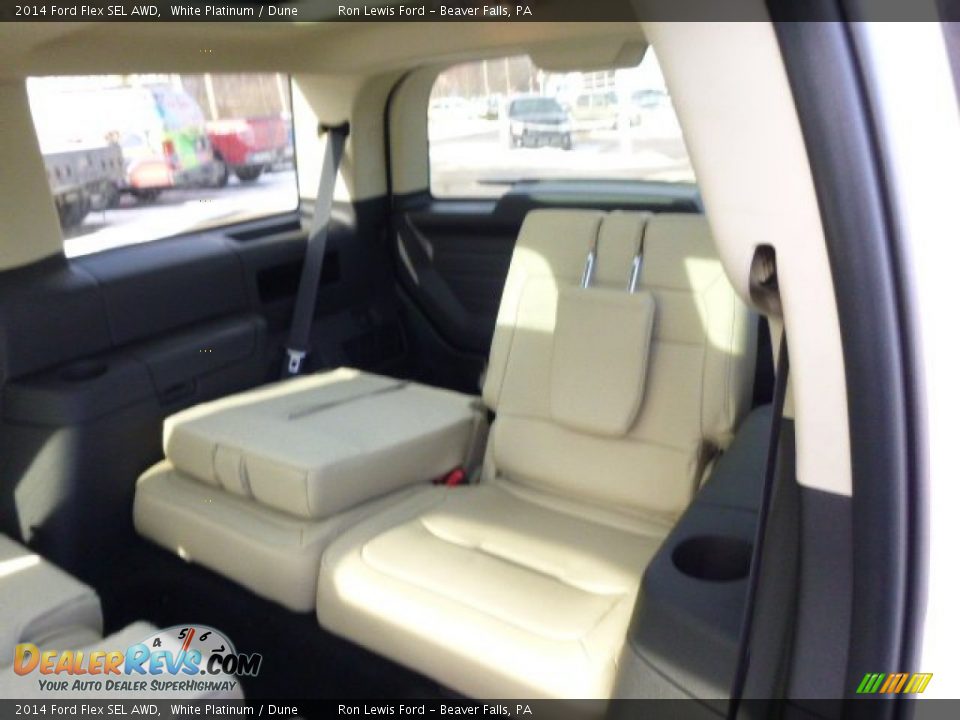 2014 Ford Flex SEL AWD White Platinum / Dune Photo #11