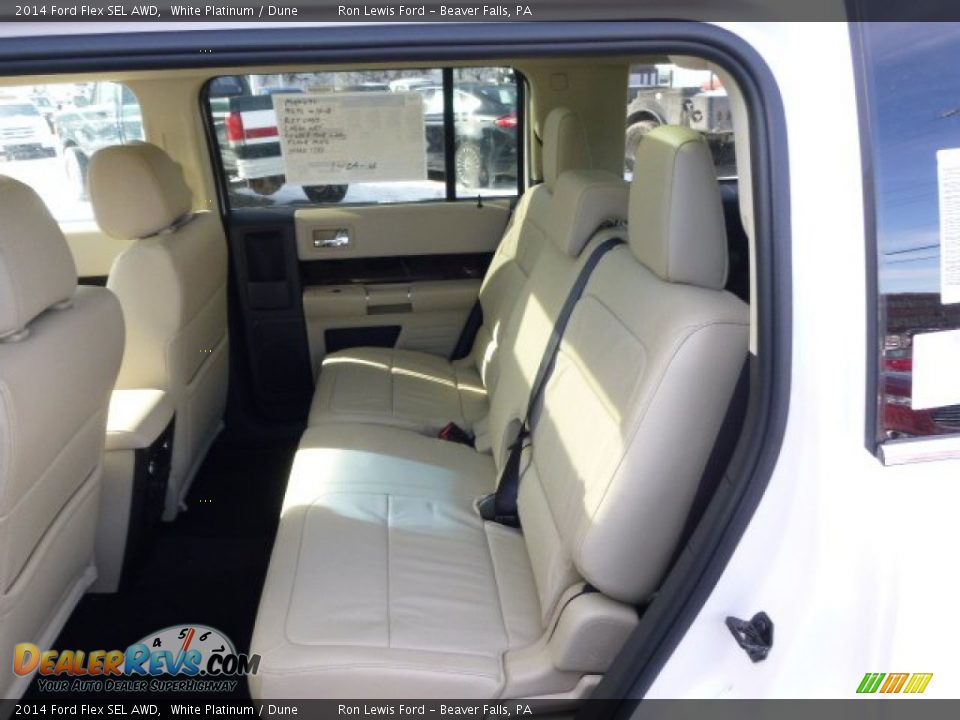 Rear Seat of 2014 Ford Flex SEL AWD Photo #12