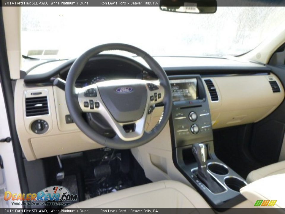 Dune Interior - 2014 Ford Flex SEL AWD Photo #13