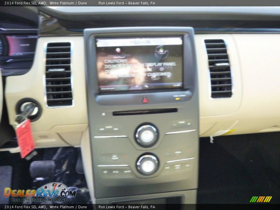 2014 Ford Flex SEL AWD White Platinum / Dune Photo #16