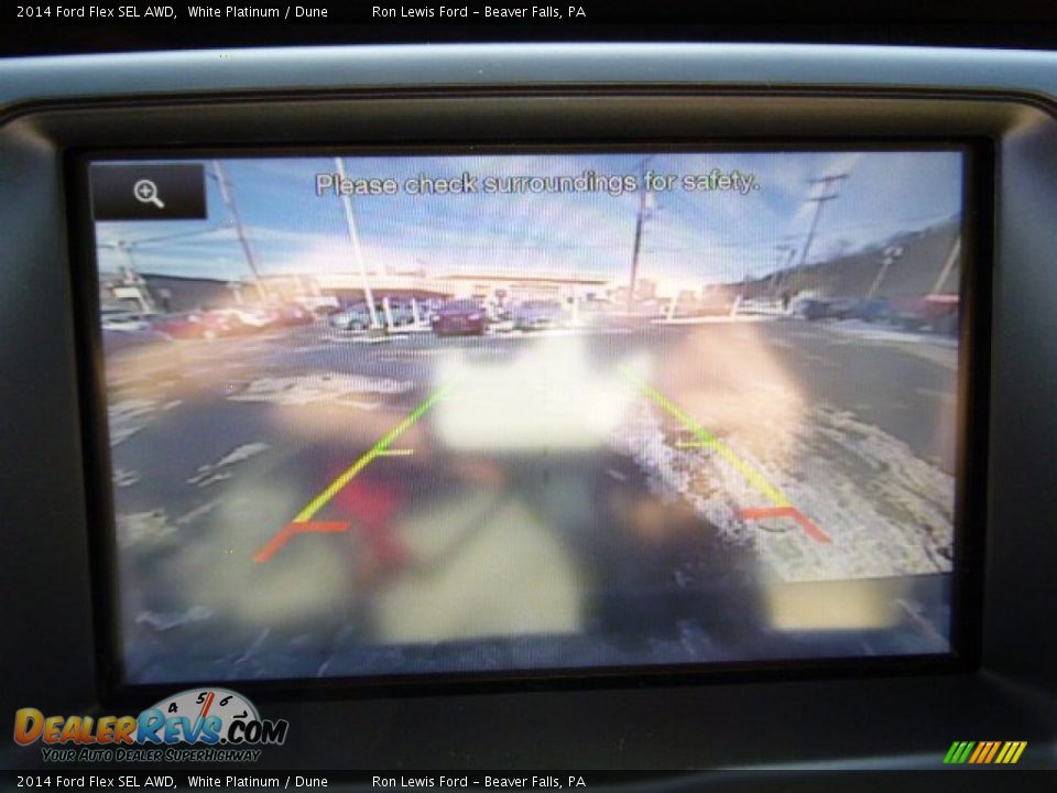 2014 Ford Flex SEL AWD White Platinum / Dune Photo #17
