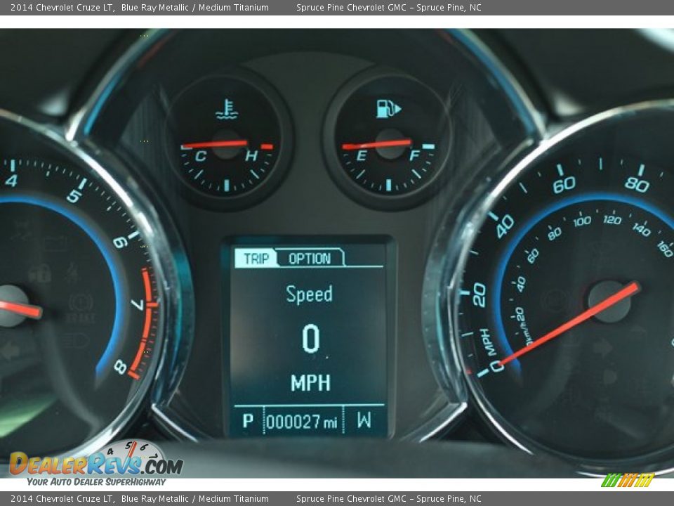 2014 Chevrolet Cruze LT Blue Ray Metallic / Medium Titanium Photo #11