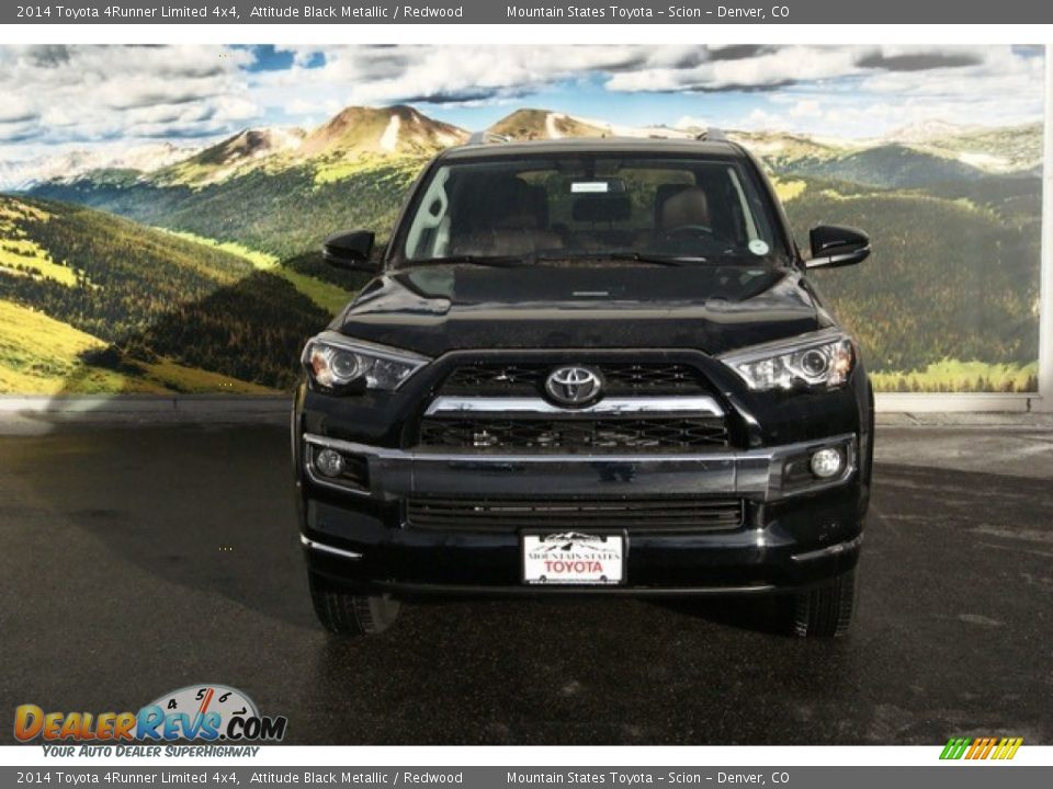 2014 Toyota 4Runner Limited 4x4 Attitude Black Metallic / Redwood Photo #2
