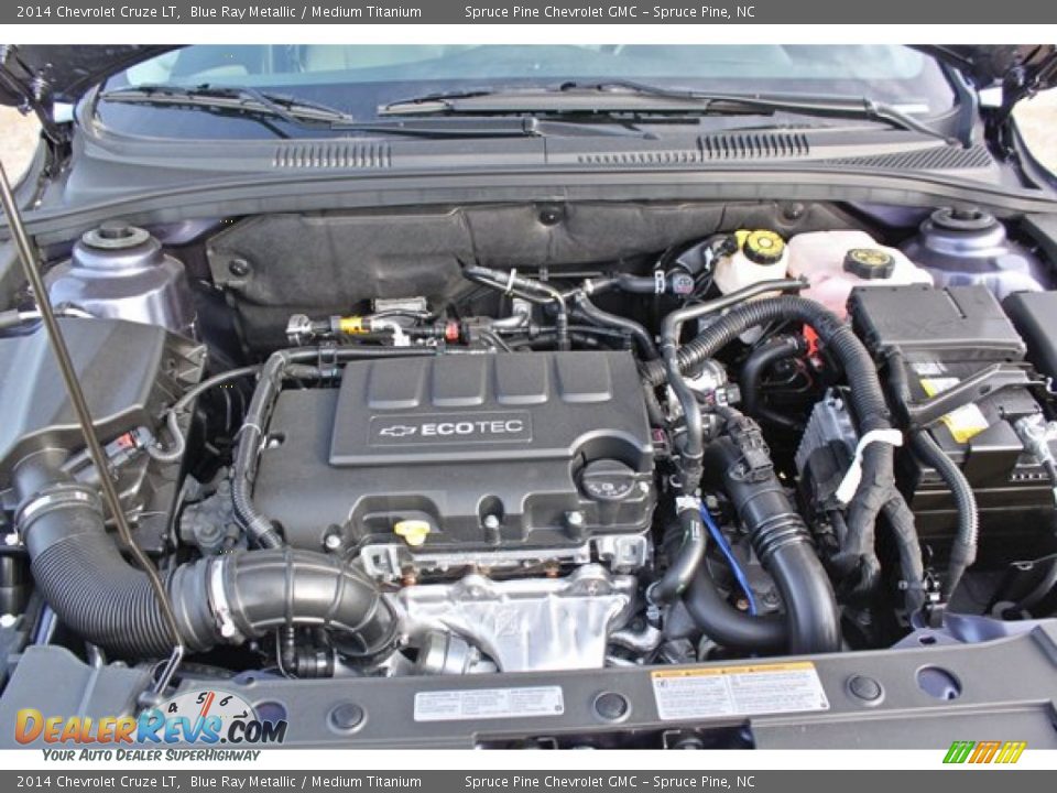 2014 Chevrolet Cruze LT Blue Ray Metallic / Medium Titanium Photo #14