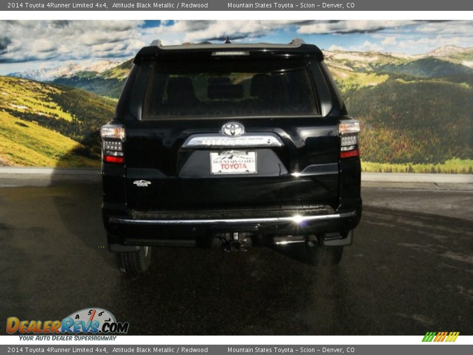 2014 Toyota 4Runner Limited 4x4 Attitude Black Metallic / Redwood Photo #4