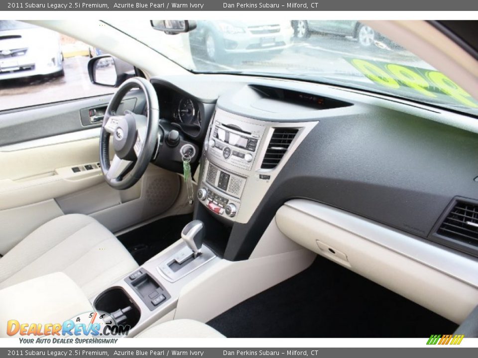 2011 Subaru Legacy 2.5i Premium Azurite Blue Pearl / Warm Ivory Photo #9