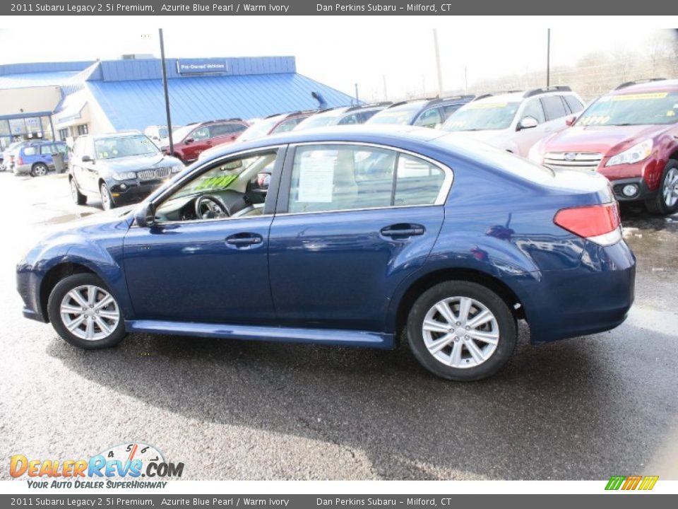 2011 Subaru Legacy 2.5i Premium Azurite Blue Pearl / Warm Ivory Photo #10
