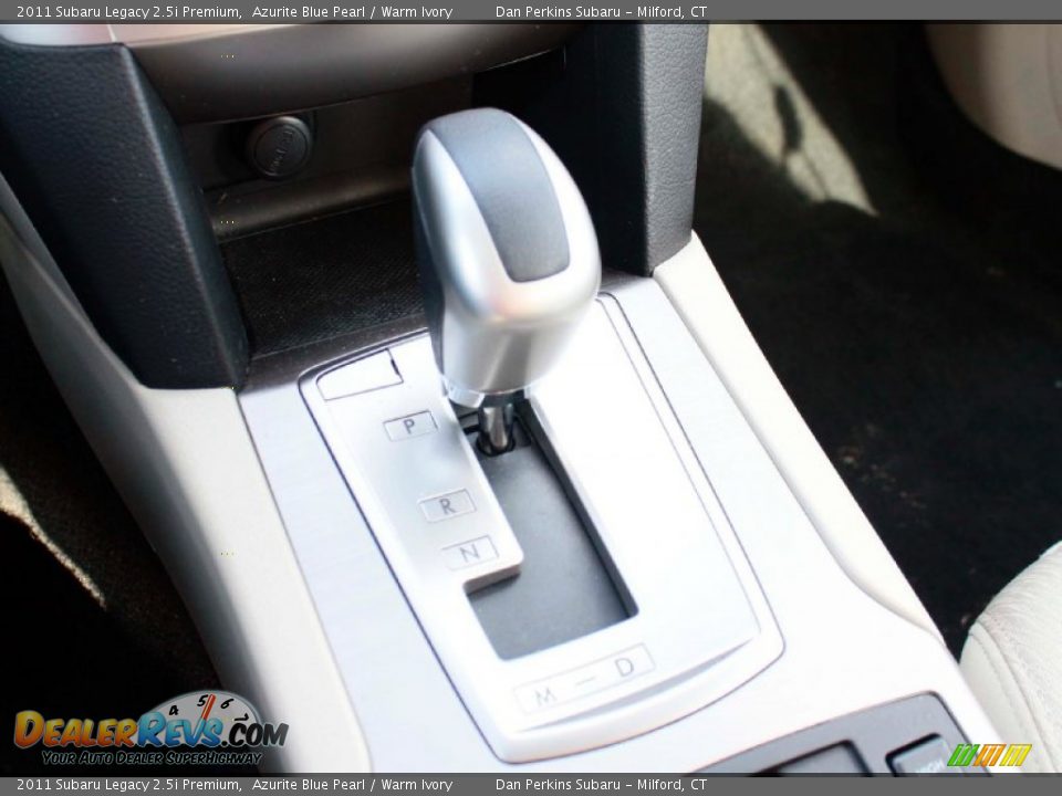 2011 Subaru Legacy 2.5i Premium Azurite Blue Pearl / Warm Ivory Photo #12