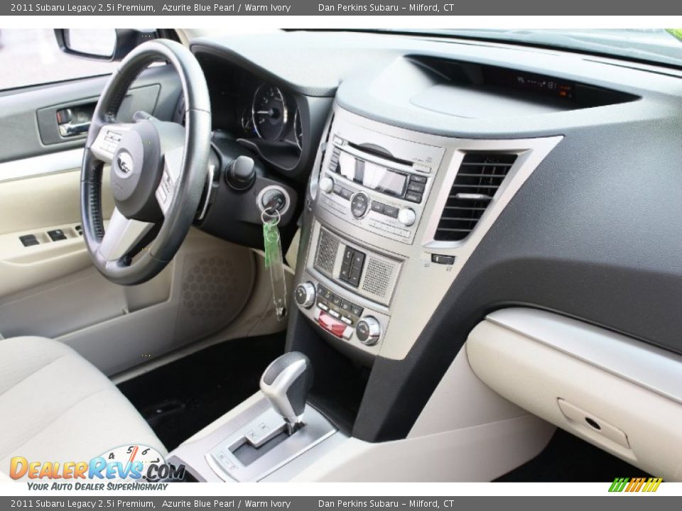 2011 Subaru Legacy 2.5i Premium Azurite Blue Pearl / Warm Ivory Photo #14