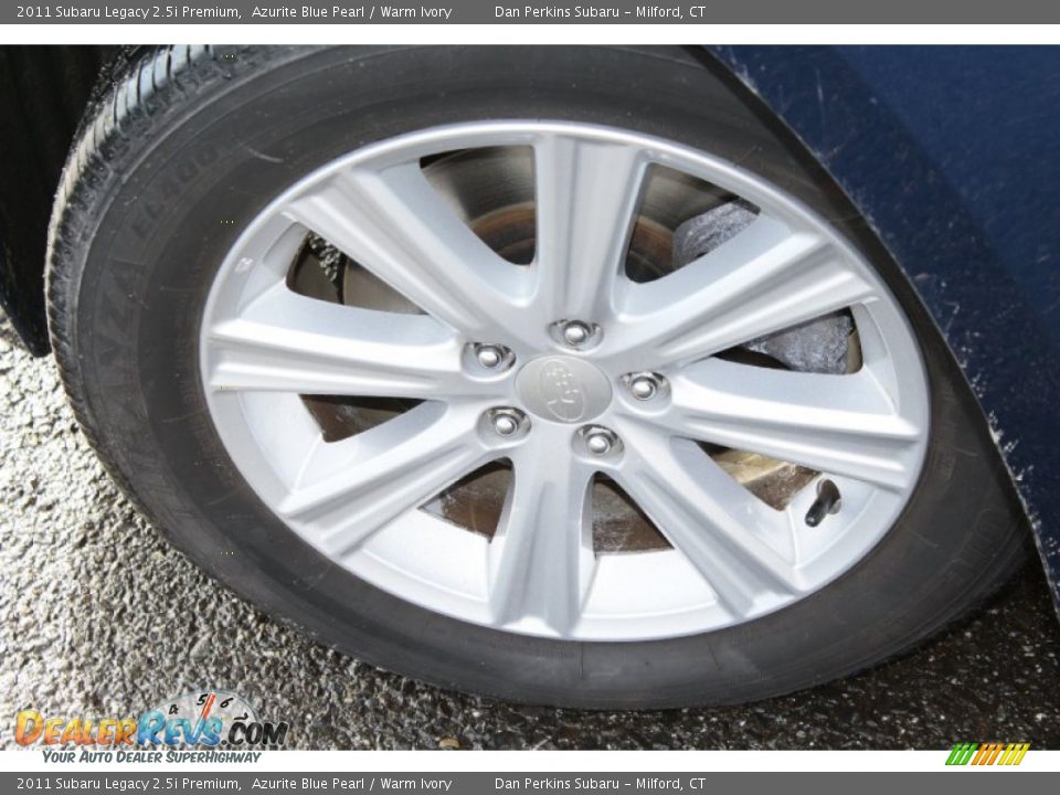 2011 Subaru Legacy 2.5i Premium Azurite Blue Pearl / Warm Ivory Photo #21
