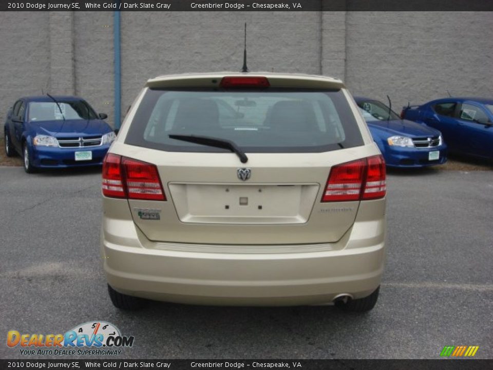 2010 Dodge Journey SE White Gold / Dark Slate Gray Photo #12