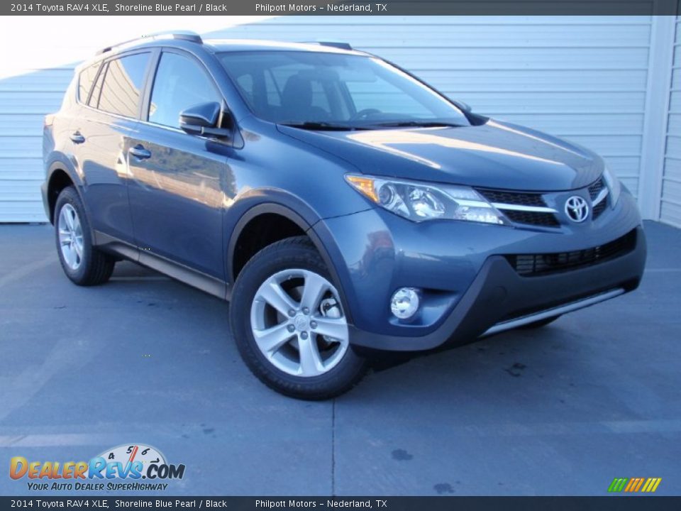 2014 Toyota RAV4 XLE Shoreline Blue Pearl / Black Photo #1