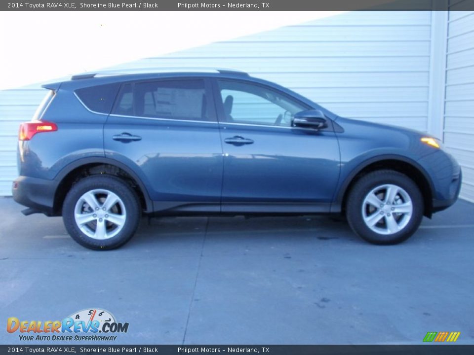 2014 Toyota RAV4 XLE Shoreline Blue Pearl / Black Photo #3
