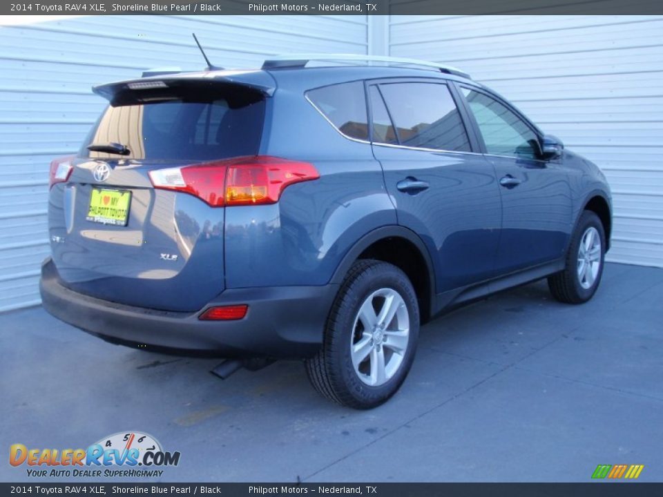 2014 Toyota RAV4 XLE Shoreline Blue Pearl / Black Photo #4