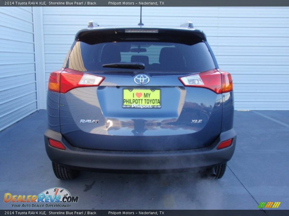 2014 Toyota RAV4 XLE Shoreline Blue Pearl / Black Photo #5