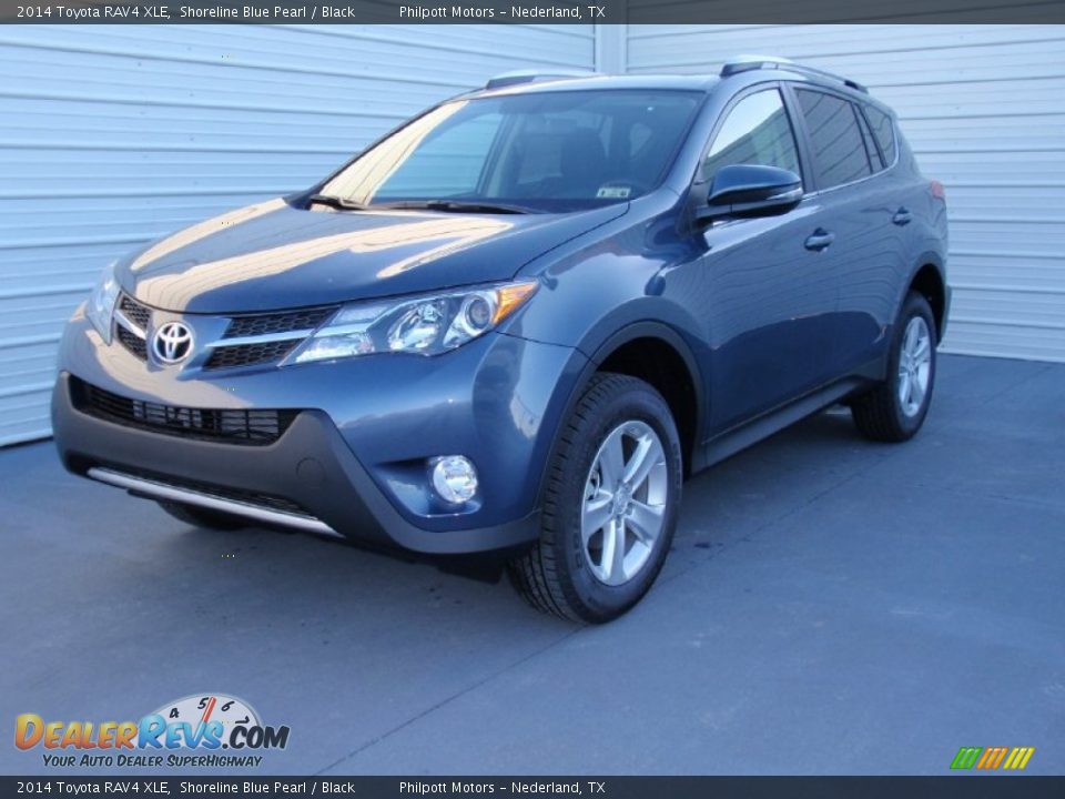 2014 Toyota RAV4 XLE Shoreline Blue Pearl / Black Photo #7