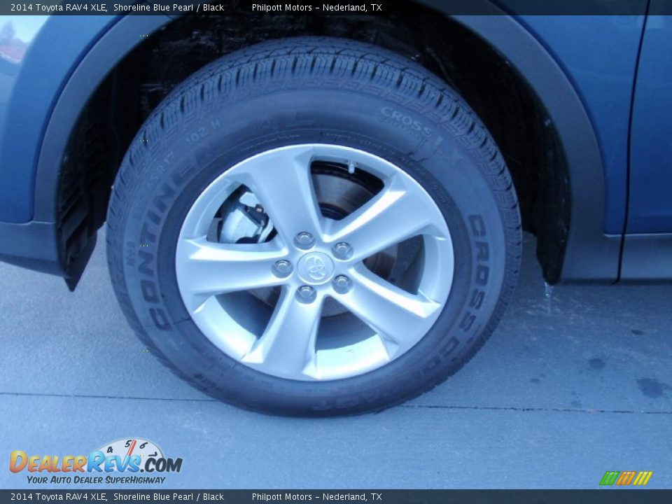 2014 Toyota RAV4 XLE Shoreline Blue Pearl / Black Photo #12