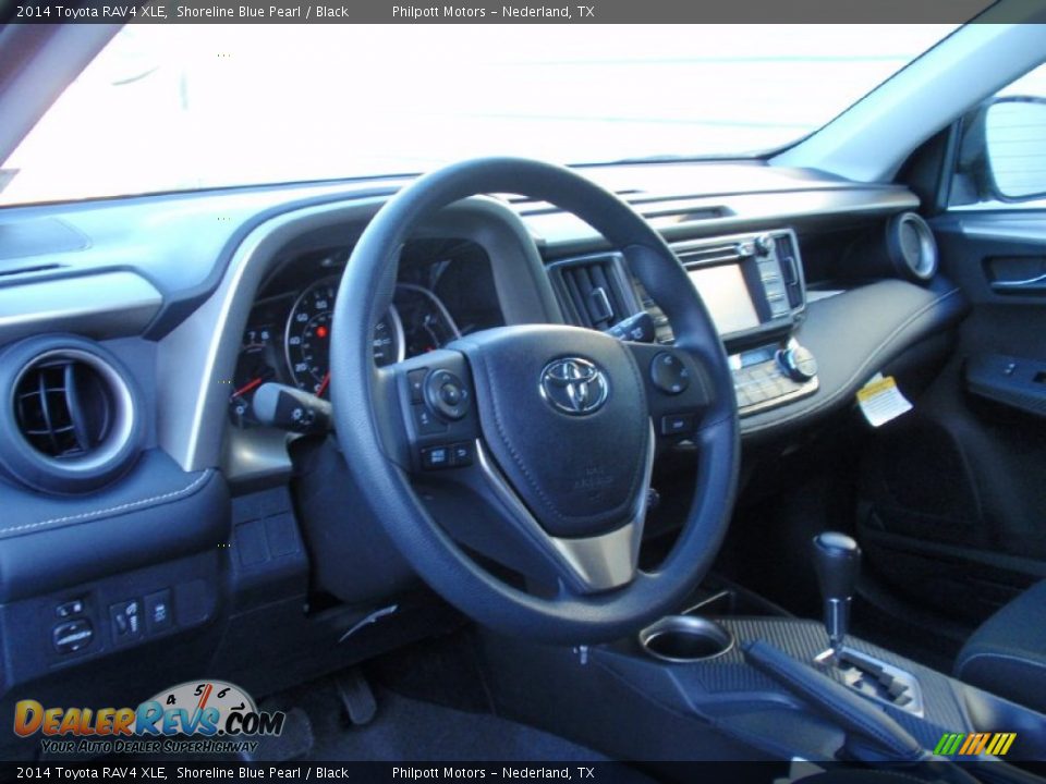 2014 Toyota RAV4 XLE Shoreline Blue Pearl / Black Photo #25
