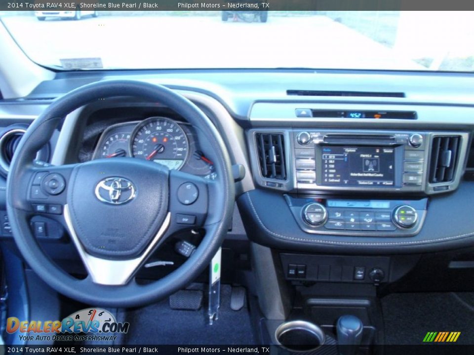 2014 Toyota RAV4 XLE Shoreline Blue Pearl / Black Photo #29