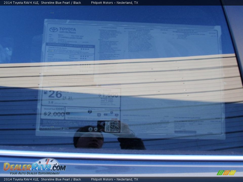 2014 Toyota RAV4 XLE Shoreline Blue Pearl / Black Photo #36