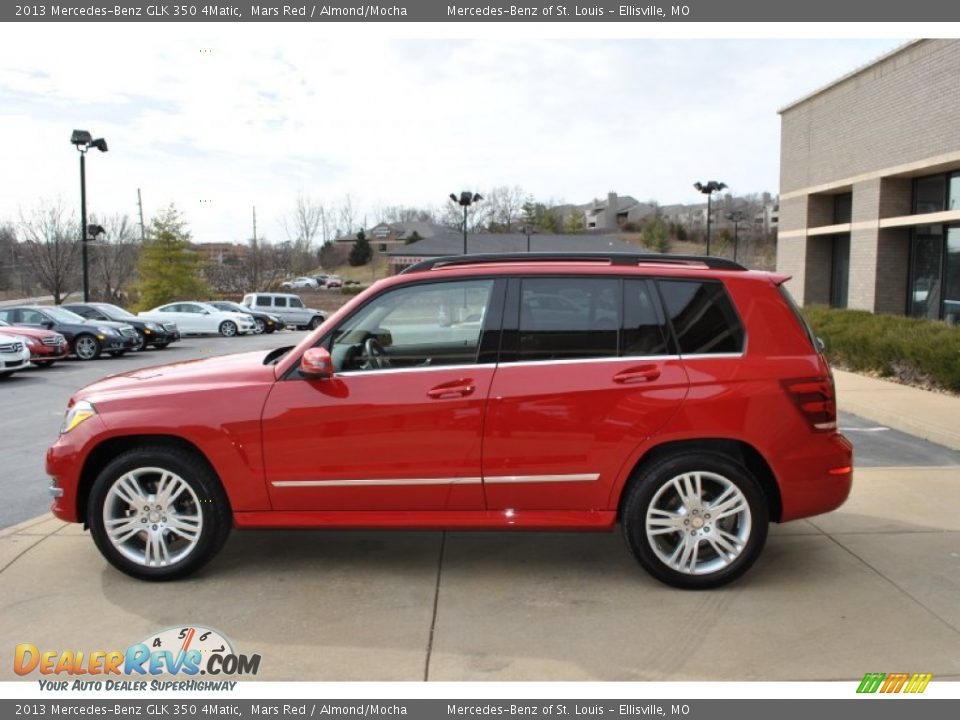 2013 Mercedes-Benz GLK 350 4Matic Mars Red / Almond/Mocha Photo #12