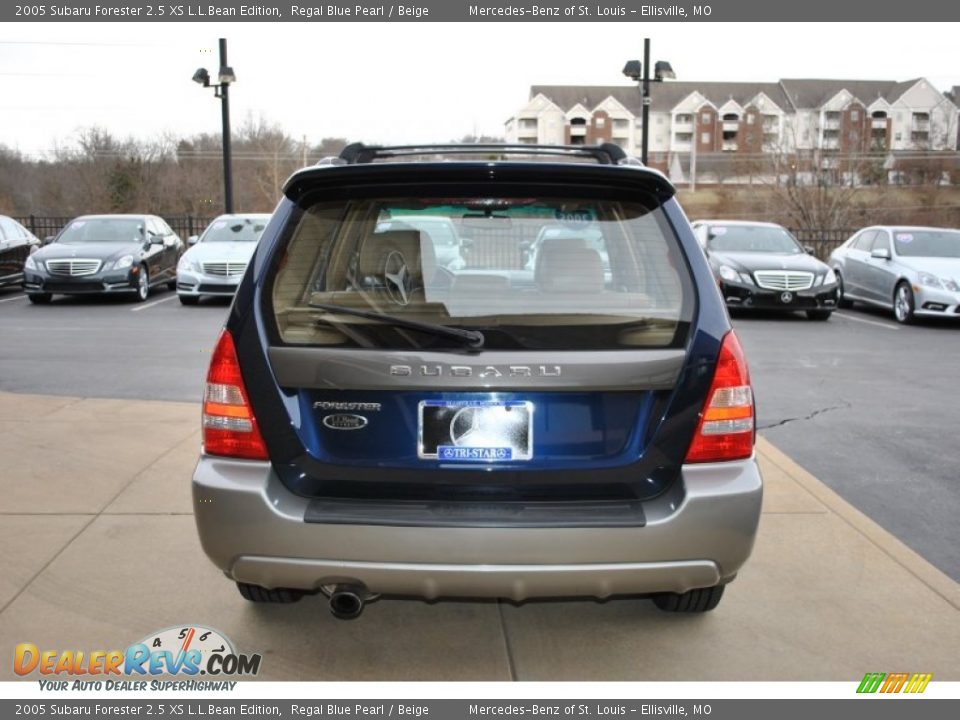 2005 Subaru Forester 2.5 XS L.L.Bean Edition Regal Blue Pearl / Beige Photo #9