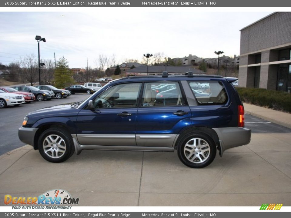 2005 Subaru Forester 2.5 XS L.L.Bean Edition Regal Blue Pearl / Beige Photo #10