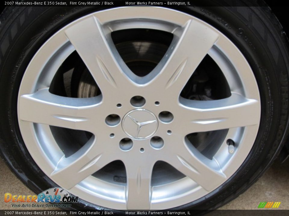 2007 Mercedes-Benz E 350 Sedan Flint Grey Metallic / Black Photo #15