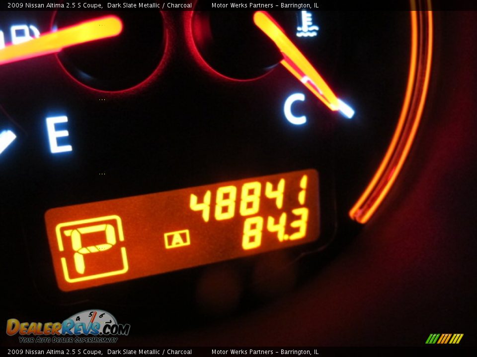 2009 Nissan Altima 2.5 S Coupe Dark Slate Metallic / Charcoal Photo #24
