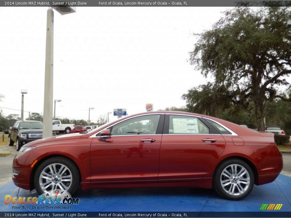 Sunset 2014 Lincoln MKZ Hybrid Photo #2