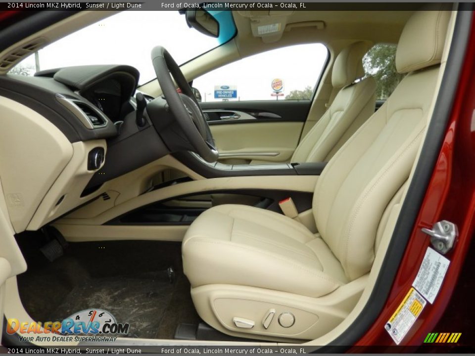 Front Seat of 2014 Lincoln MKZ Hybrid Photo #7